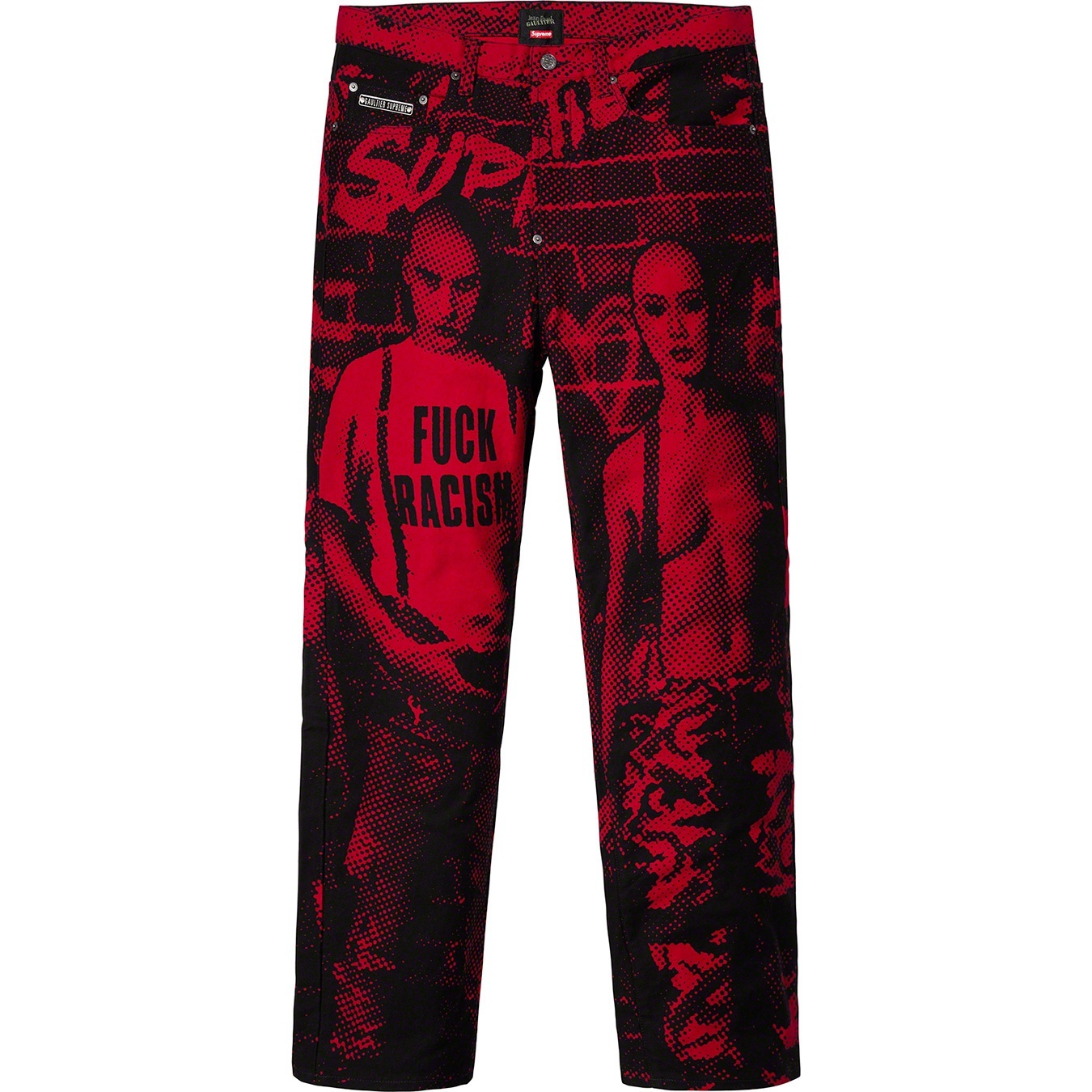 Supreme®/Jean Paul Gaultier® Fuck Racism Jean view 4